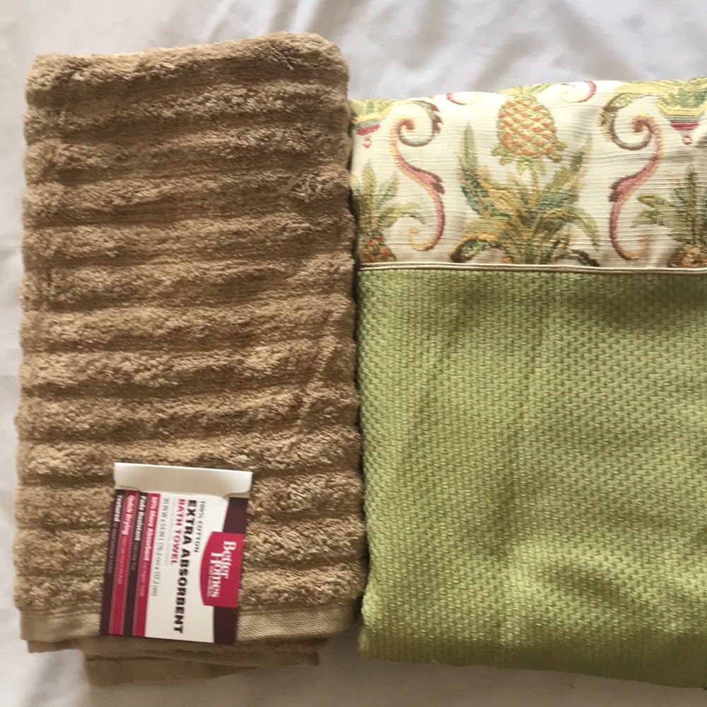 NWT:::Shower curtain and towel